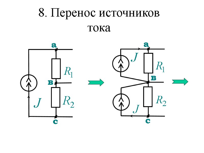 8. Перенос источников тока